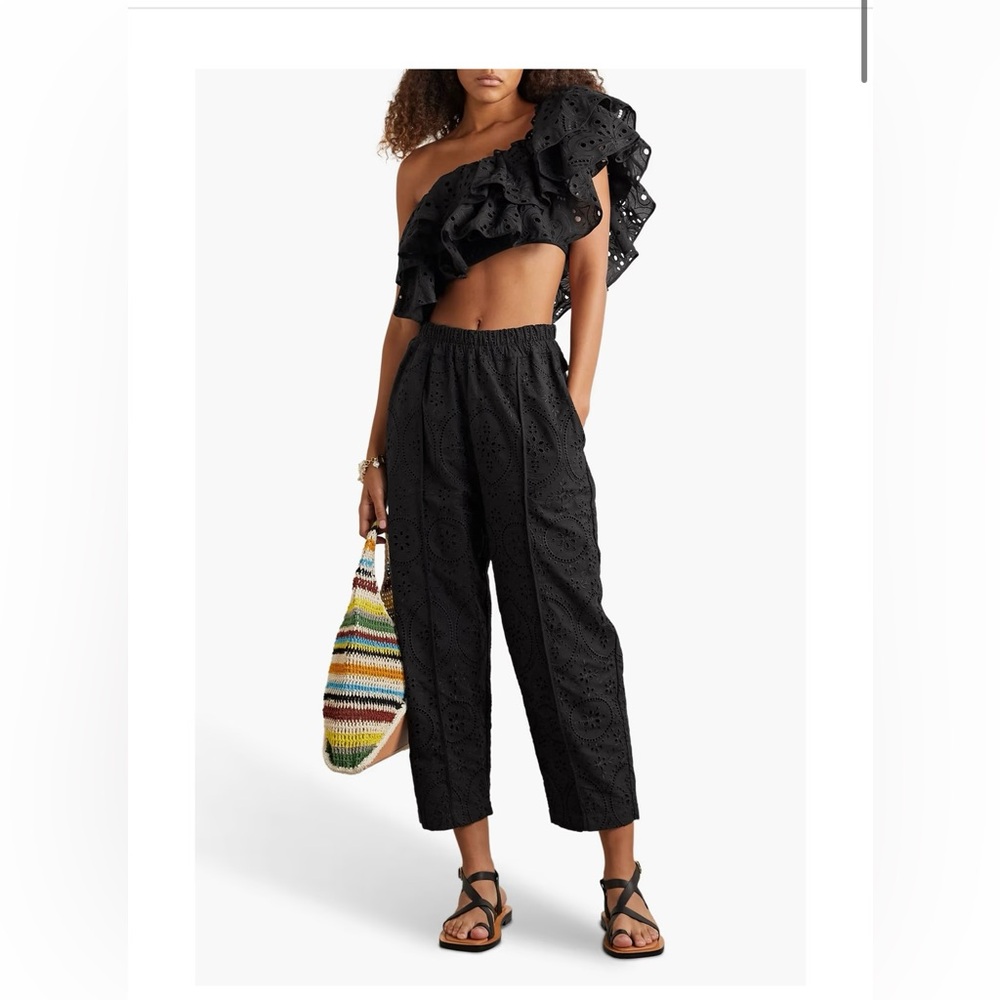 Charo Ruiz Black Cropped top